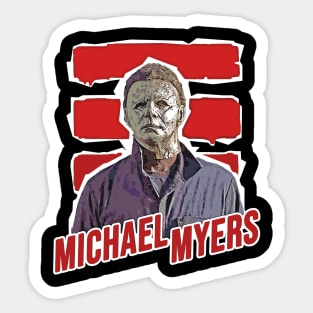 Michael Myers Mug Shoot Sticker